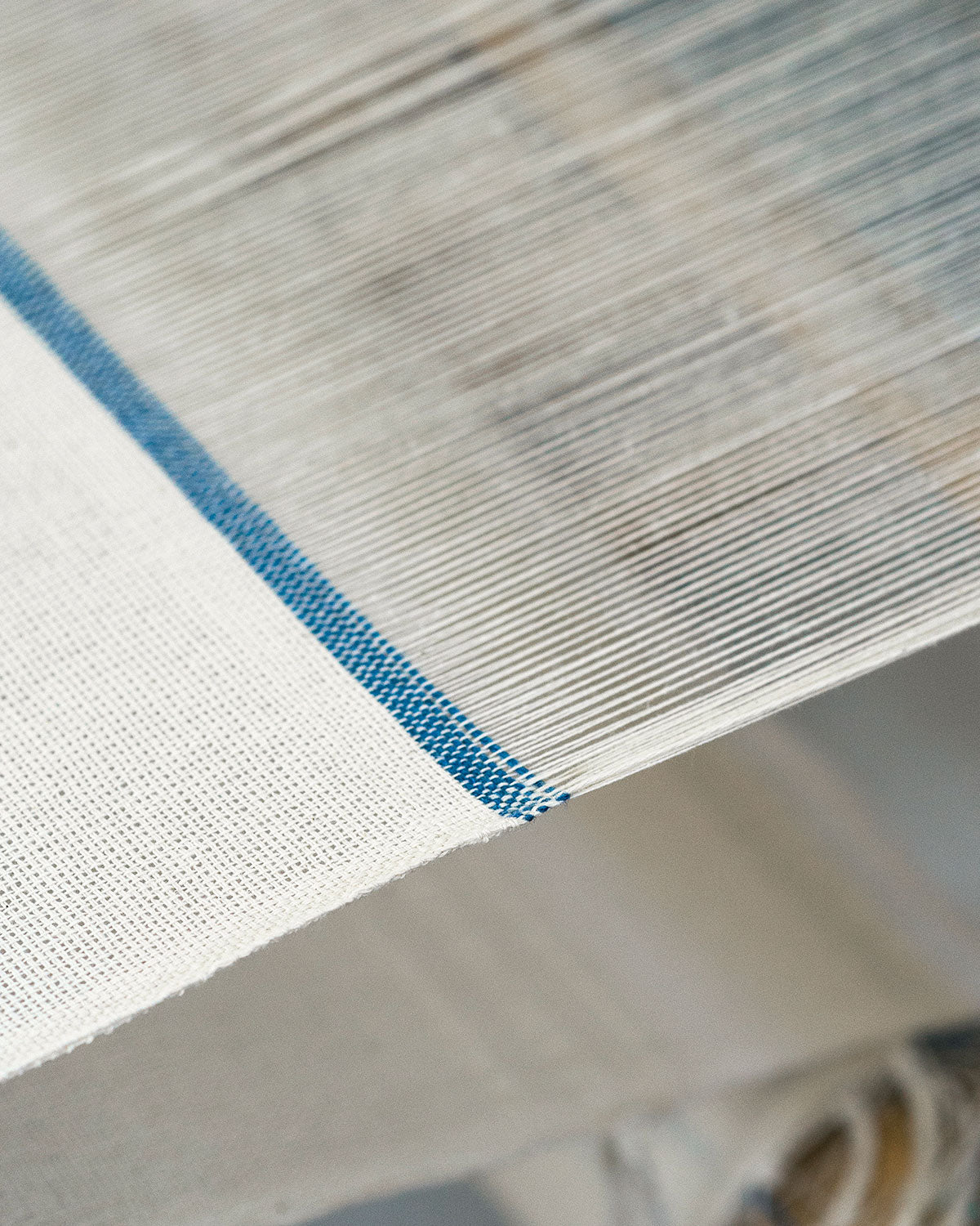 Hand Loomed Beach Towel Striped at Ends