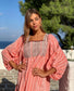 Adelina Coral Stripe - long