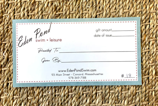 Eden Pond Gift Card