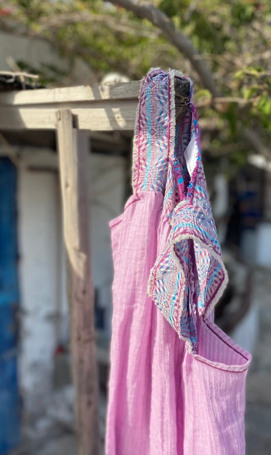 Lumi Long Lilac Stripe Dress