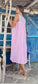 Lumi Long Lilac Stripe Dress